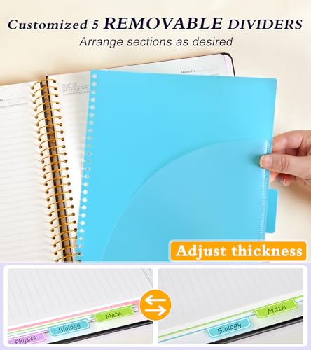 Carnet à spirales avec intercalaires de poche pour ne plus perdre vos documents - 4