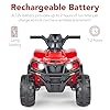 Best Choice Products 12V Kids Ride-On Electric ATV, 4-Wheeler Quad Car Toy w/Bluetooth Audio, 2.4mph Max Speed, Treaded Tires, LED Headlights, Radio - Red #4