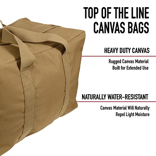 Rothco Canvas Parachute Cargo Bag (Coyote Brown, 24" x 15" x 13") by Rothco - Image 4