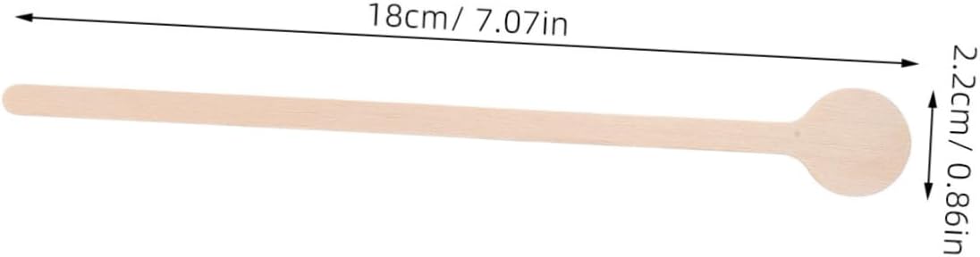 100Pcs Round End Wooden Coffee Stir Sticks Versatile Beverage Mixers for Coffee Tea Milk Cocktails Lightweight Drink Stirrer for Cafes Home Use