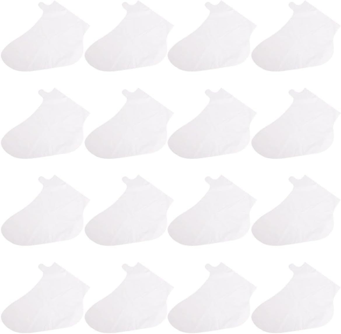 Beauty Salon Cover 10pairs Foot Film Plastic and Nonwoven DIY White | Skin Care Accessory, Beautifying Foot Care, Disposable Liner for Pedicure