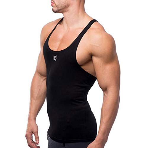Men's Workout Hooded Tank Tops Sleeveless Slim Fit Bodybuilding Cut Off Muscle Shirt Lightweight Graphic Tee Gym Shirt #TOP2