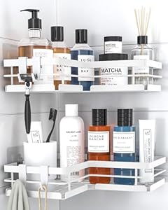 Kitsure Duschablage Eckregal 2er-Set Weiß