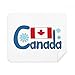 Canada National Flag Blue Pattern Cleaning Cloth Screen Cleaner 2pcs Suede Fabric