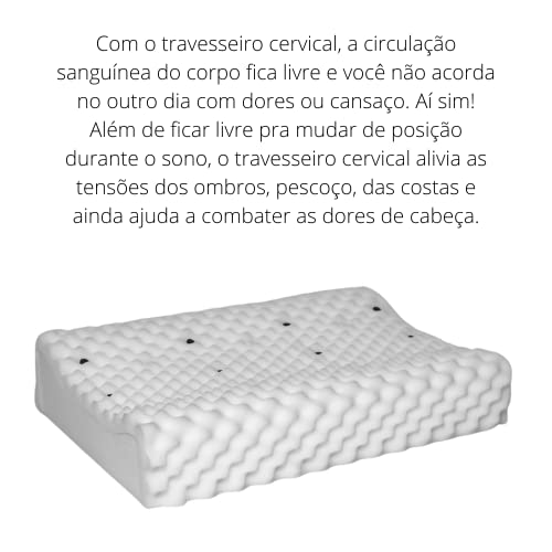 kit 2 Travesseiro Cervical Contour Pillow Magnetico Terapeutico