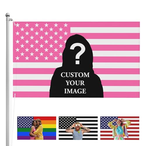 Custom Flag 3x5 Ft Personalize Add Your Image/Text Flags Banner Custom Tapestry Poster for Decorate Clubs Bars Concerts University Dormitories Bedrooms Living Rooms