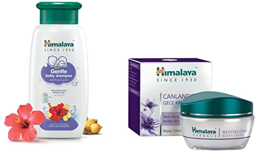 Image of Himalaya Baby Shampoo (400 ml) & Herbals Revitalizing Night Cream, 50g