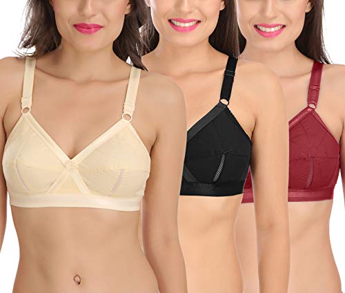 Image of SONA Perfecto Plus Size Cotton Bra for Woman Full Coverage Pack of 1