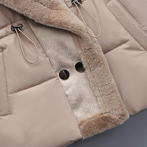 Chaleco de algodón para mujer estilo ropa de caballo con forro polar 6