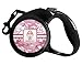 Pink Camo Retractable Dog Leash - Medium (Personalized)