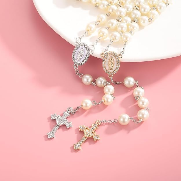 30 Piece Set Rhinestone Cross Connectors and Pendants for Jewelry Making (Gold) - Image 4