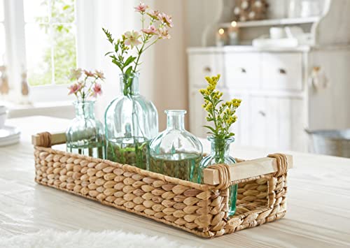 Dekoleidenschaft Tablett 'Wasserhyazinthe' 48x16 cm, lang & schmal,...