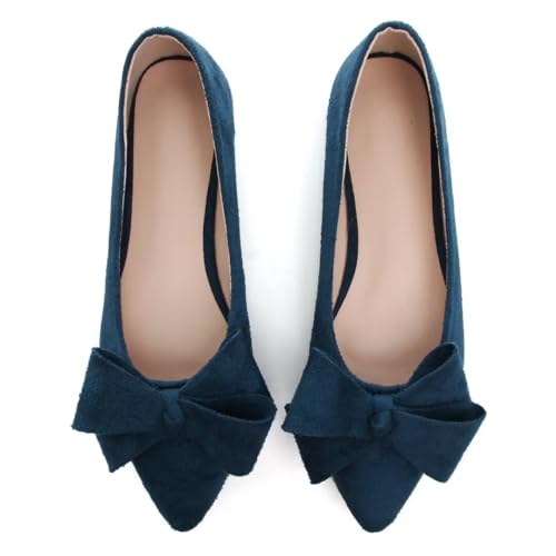 Image of Stunner Womens Flats Fashion Pointed Toe Bowknot Ballet Flats Cute Slip On Dress Flats Comfortable Party Wedding Flats2