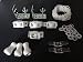 All-in-One ROMAN SHADE HARDWARE KIT, in White (cord lock, pulleys, cord, brackets, cleats, rings)