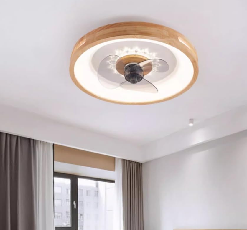 Ventilateur de plafond lumière télécommande LED pour éclairage salon chambre - 2