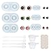 OLYCRAFT 6PCS Moule pour Les Yeux de Poupée Moules en Résine pour Globe Oculaire, Moule d'oeil Époxy Décoratif de Coulée de Globe Oculaire de Résine avec des Accessoires
