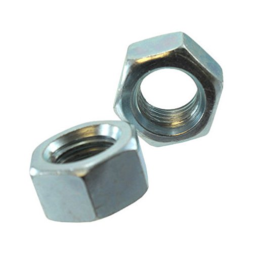 1/4-20 Zinc Plated Left Hand Threaded Hex Nuts (Pack of 12)
