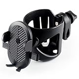 Totalmente funcional: puede sostener biberones y teléfonos móviles al mismo tiempo, es adecuado para la mayoría de tazas y teléfonos móviles. Incluye biberones, botellas y tazas de café. Libera tus manos y elimina la fatiga, aporta comodidad a tu viaje