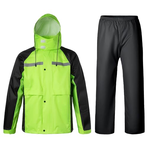 Chaqueta impermeable y pantalón reflectante para hombre para evitar calados en el trabajo