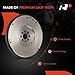 A-Premium Clutch Flywheel Compatible with Toyota Camry 2002-2011, RAV4 2001-2005, Corolla 2010, Matrix 2009-2013, Solara 2002-2008 & Scion tC 2005-2016, xB, Manual Trans., 8 Bolt Holes, 120 Teeth