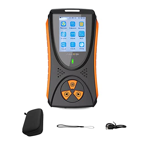 Geevorks Geiger Counter Nuclear Radiation Detector,X, Î² and Î³ Rays Tester Electromagnetic Nuclear Radiation Detector Real Time Monitoring Automatic Exceedance Alarm with Fault Self-check Function