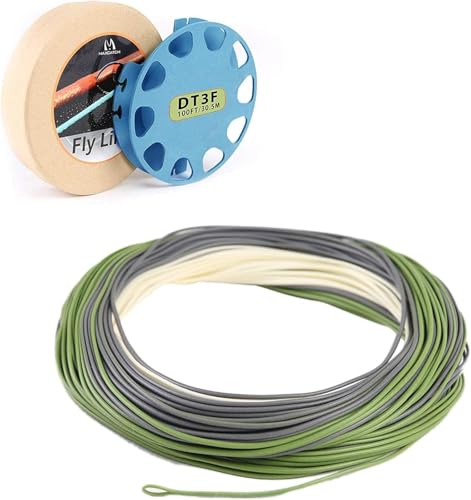 Maxcatch Troutlite Double Taper Floating Fly Line, 90ft, DT3F-DT6F, Easy Casting, with Two Welded Loops (DT4F-90FT)