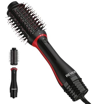 REVLON Secador de cabelo Volumizer PLUS 2.0 de uma etapa e escova de ar quente, preto