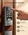 TCL D2 Plus Smart Lock with TCL FOBs, Fingerprint Door Lock with Keyless Entry Security Electronic Deadbolt Lock for Front Door, Built-in Doorbell, Compatible with Alexa