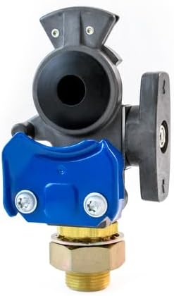 TRAMEC SLOAN 36156 Anodized Knob Style Shutoff Gladhand, Service, Rubber Seal, 3/8 18 Nptf