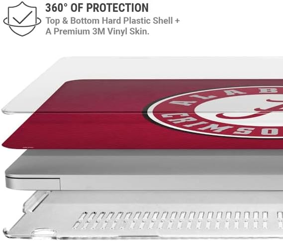 Skinit Case + Skin Compatible with MacBook Pro 15in (2016-19) - Officially Licensed University of Alabama Seal Design
