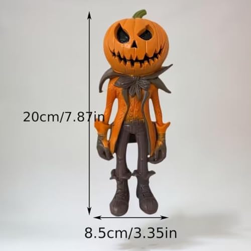 BKSXSOP Halloween dynia człowiek figurka Jack O' latarnia stołowa statuetka