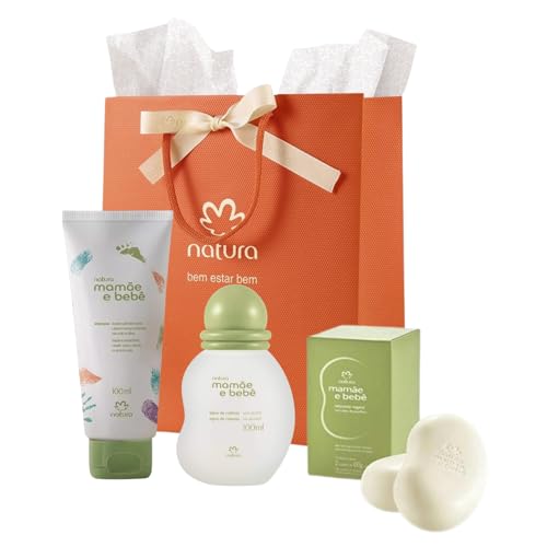 Presente Natura Mamãe e Bebê com Shampoo, Colônia e Sabonetes