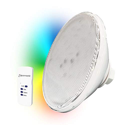 Seamaid 502679 PAR56 Lámpara de Piscina Ecoproof, 90 LED RGB con Control Remoto, 16W