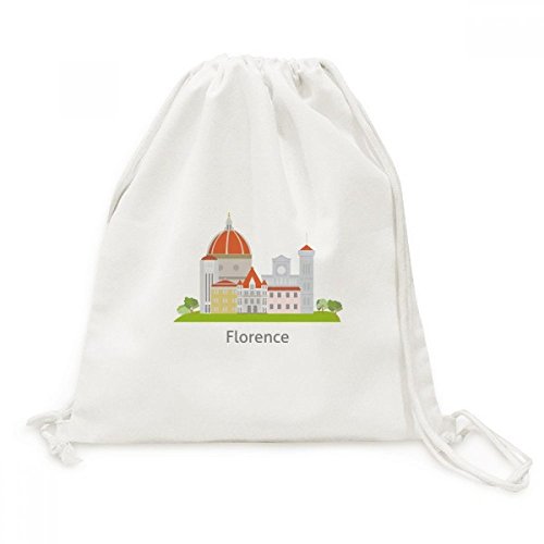 Sac de voyage en toile à cordon motif national Italie Florence de qualité