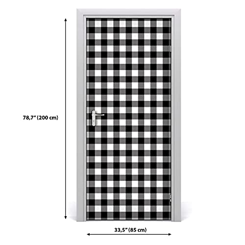 Adhesivo decorativo autoadhesivo e impermeable lavable para puertas 70x200 cm 4