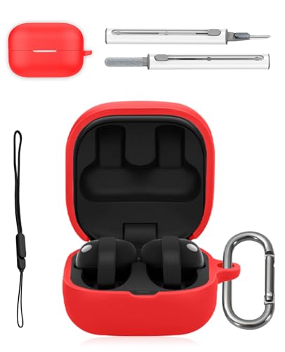 Sony LinkBuds Clip�p�P�[�X - �V���R���ی�J�o�[�B�t���{�f�B�v���e�N�V�����A���h�~�A�ϏՌ����A�N���[�j���O�L�b�g�ƃX�g���b�v�t��(���b�h)