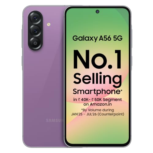 Samsung Galaxy A56 5G Mobile (Awesome Violet Glow, 8GB, 128GB) | Segment Most Complete Triple Camera | 50MP | AI Editing | 4nm Processor | sAMOLED | 5000mAh | Gorilla Glass Victus+| Knox Security - Image 3
