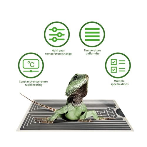 Tapete calefactor para reptiles 7W 15x28cm con control miniatura 4