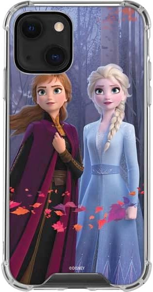 Skinit Clear Phone Case Compatible with iPhone 14 Plus - Officially Licensed Disney Frozen II Anna and Elsa Design