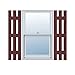 Ekena Millwork LS3C12X08200WN Custom Three Board Spaced (3 Batten), Board-n-BattenShutter (Per Pair)12"W x 82"HWineberry