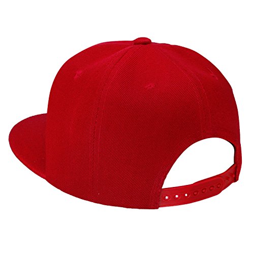 Image of Falari Wholesale 12 Pack Snapback Hat Cap Hip Hop Style Flat Bill Blank Solid Color Adjustable Size