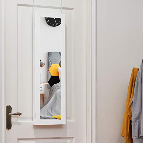 Giantex HW54410 Wall Door Mounted Jewelry Armoire Cabinet With Full-Length Mirror thumb #2