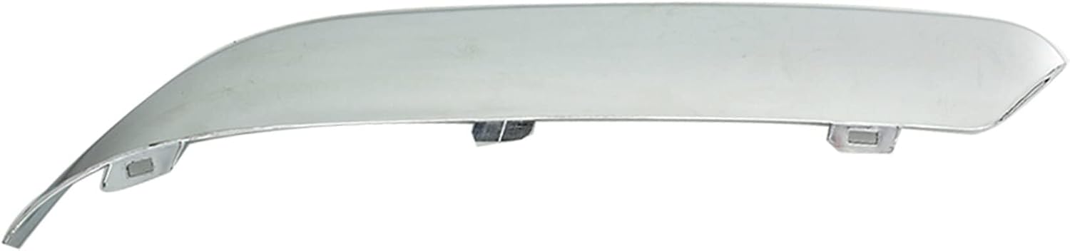 munirater 2 Pieces Without Hole Front Left Right Light Bar Bumper Trim Set Engine Chrome Plastic Replacement for 2005 2006 2007 2008 2009 2010 300 5.7L