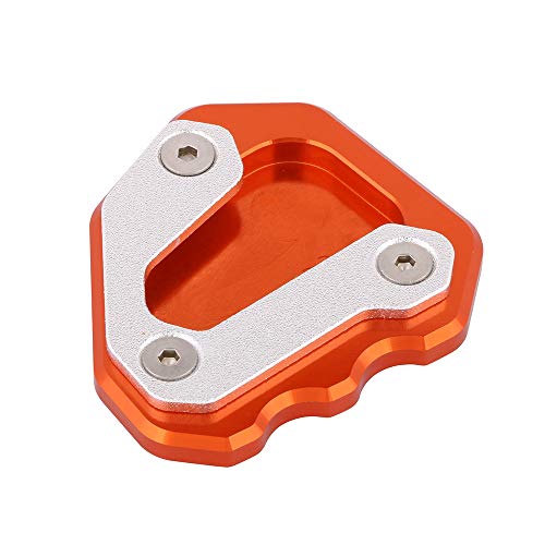 USTPO Plaque d'extension de béquille latérale CNC compatible avec K.T.M 1290 Super Duke 2013-2018 1290 Super GT 2013-2017 Orange Cover