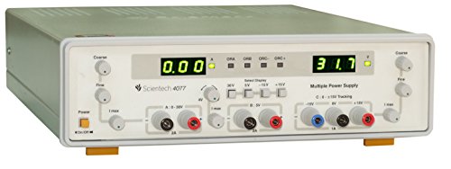 Image of 4077, 0-30V / 2A, ±15V / 1A Tracking, 5V /2A Multiple DC Power Supply 1 Years Warranty