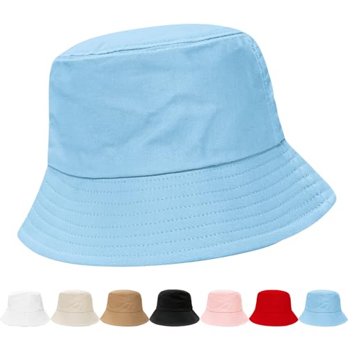 Image of NPQQUAN Bucket Hats for Men Women Packable Foldable Sun Hats for Women Beach Travel Cap