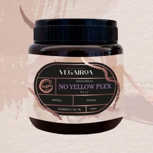 VEGAIROA. No Yellow Plex Mask Neutralises Yellow and Orange Tones Deep Moisturising Purple Pigment For Bleached Blondes Paraben Free Package Contents: 275g - Image 2