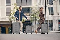 WENGER Prymo Large Hartschalenkoffer mit 4 Rollen, Trolley, Groß, 93 (107) l, Sicherheitsschloss, Damen/Herren, Reisen Urlaub, Silber, 654117 – Ansicht 2