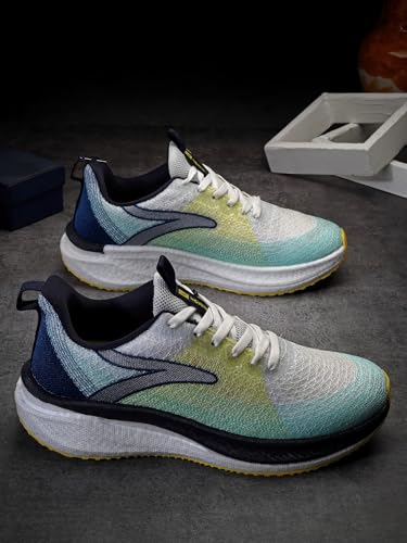 Image of Action | Athleo | TURBO-1301 | Men's | Lace-Up | Running | Shoes | Trendy | Lightweight | Comfortable | Durable | Sports | Shoes