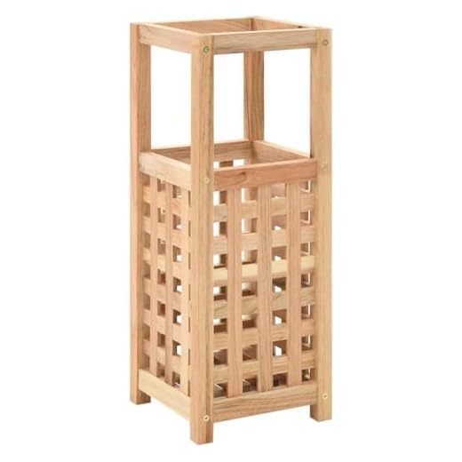 vidaXL Legno Massello Noce Portaombrelli Bastoni Passeggio Supporto Ombrelli